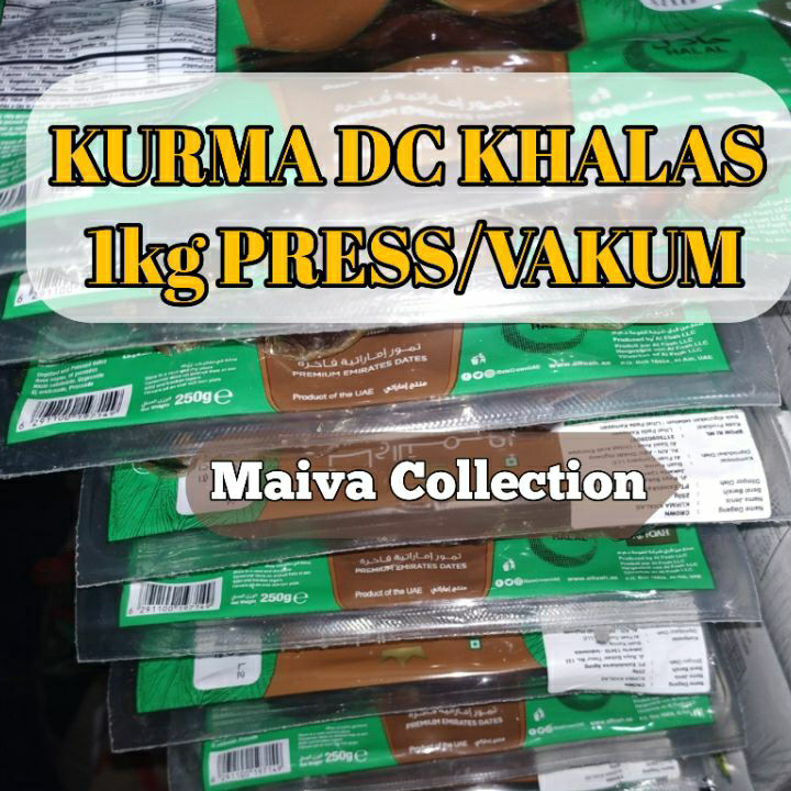 

Sale KURMA DATE CROWN KHALAS 1KG PRESS/PRES / VAKUM, Expired : Desember 2024