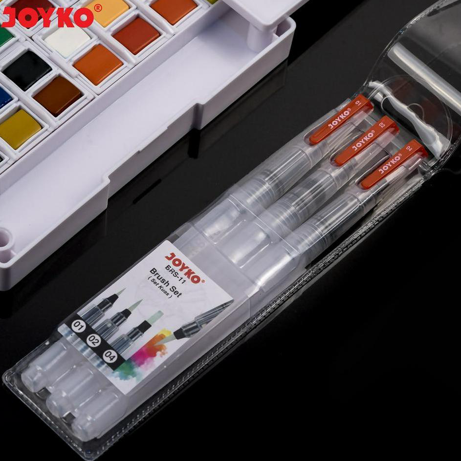 

Terlaris Brush Set Alat Lukis Kuas Cat Air Minyak Acrylic Joyko BRS-11 Terlaris