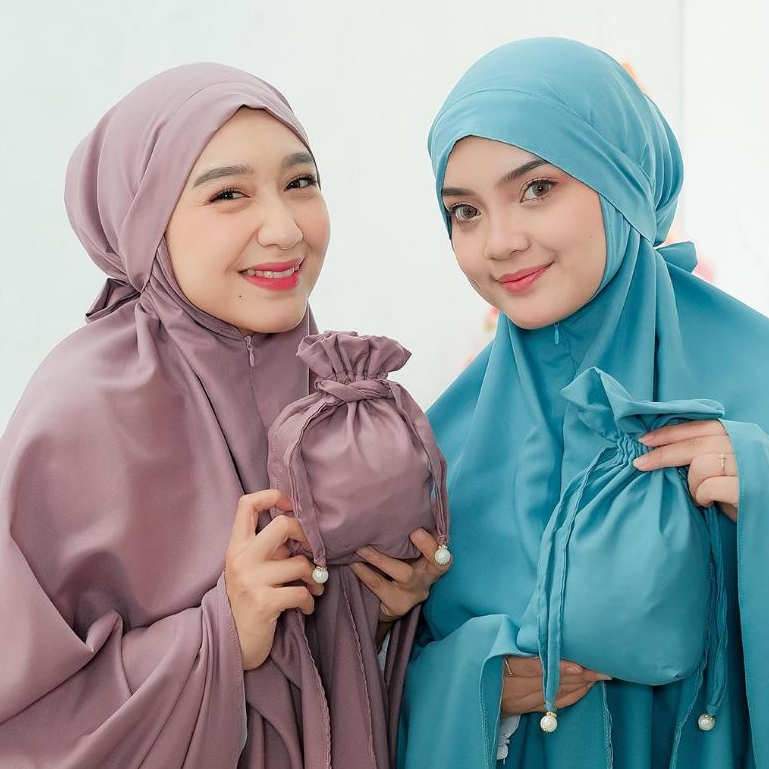 Mukena Murah Santri Dewasa Mukena Traveling Mini Kecil Polos Terbaru 3 in 1 Aulia