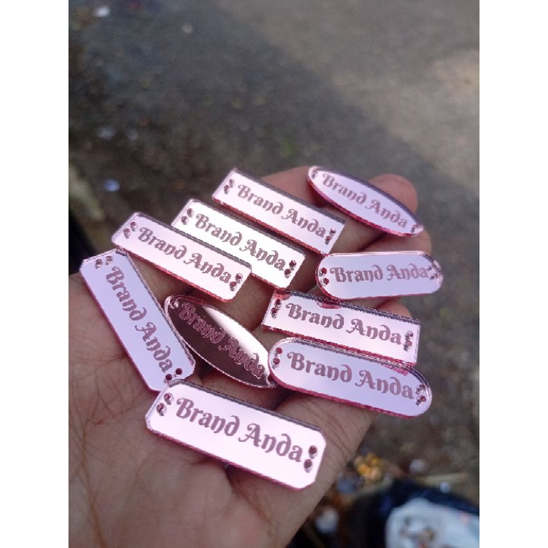 

Label Hijab Rosegold Grosir (minimal 1000pcs)