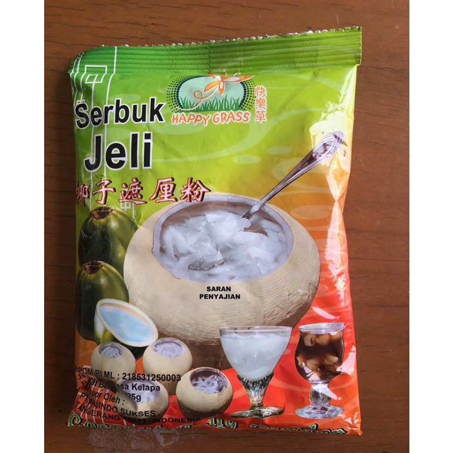 

☊↕⁑ Happy Grass Serbuk Jeli/ Coconut Jelly Powder/ Jeli Bubuk Rasa Kelapa 225grm