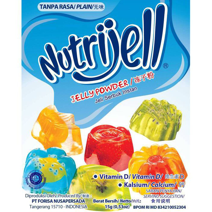 

➧✾ NUTRIJELL PLAIN 15GR 1 BOX