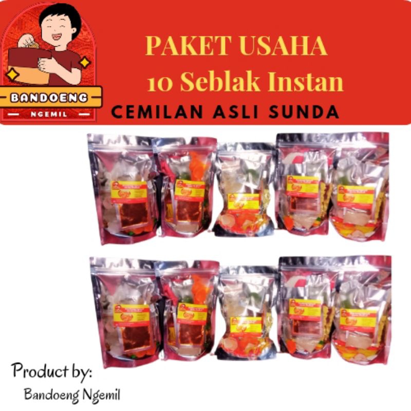 

PAKET USAHA 10 Seblak Instan Bandoeng Ngemil Khas Sunda #seblak #seblakinstan #jajanankuliner #bandoengngemil