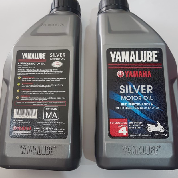 Banyak Peminat Oli Motor Yamalube Silver 800ml Motor Bebek 4Tak Oil Mesin 4T 0,8 ML.