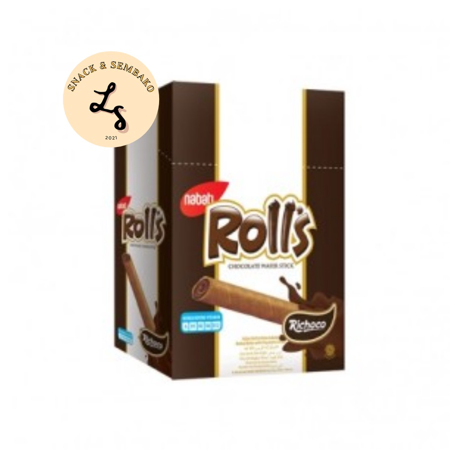 

Ready Nabati Rolls Cokelat/Keju 1 Box 20 pcs