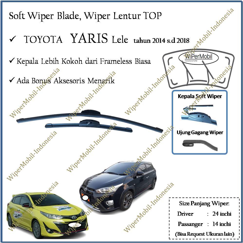 Wiper Frameless Toyota YARIS 2014 2015 2016 2017
