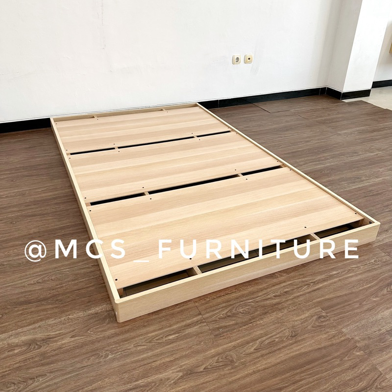 Dipan Divan Lesehan Japandi Minimalis Ranjang Rangka Tempat Tidur  Mebel Furniture MCS Semarang