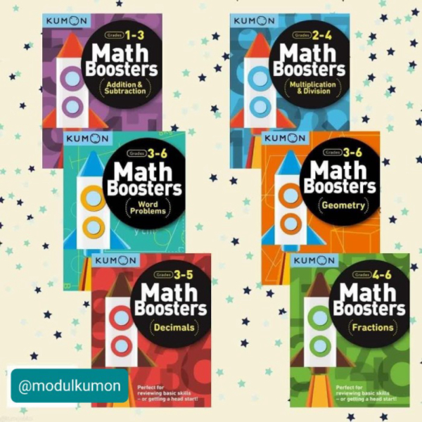 Booster KUMON ori buku matematika banded latihan soal praktis murah - kelas 4-6 hijau