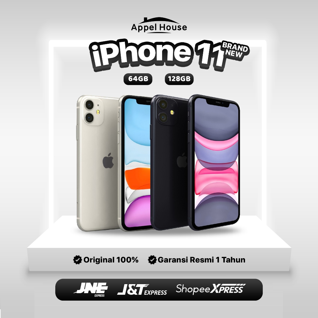 SMARTPHONE APPLE  11 64 GB & 128 GB NEW GARANSI RESMI