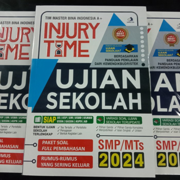 BUKU SOAL UJIAN SEKOLAH SMP KELAS 9 INJURY TIME US UN SMP / MTS 2024
