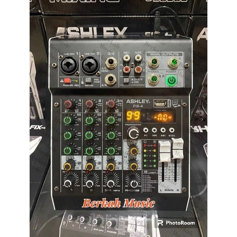 MIXER AUDIO ASHLEY FIX 4 Original 4CH 99 DSP ASHLEY FIX 4