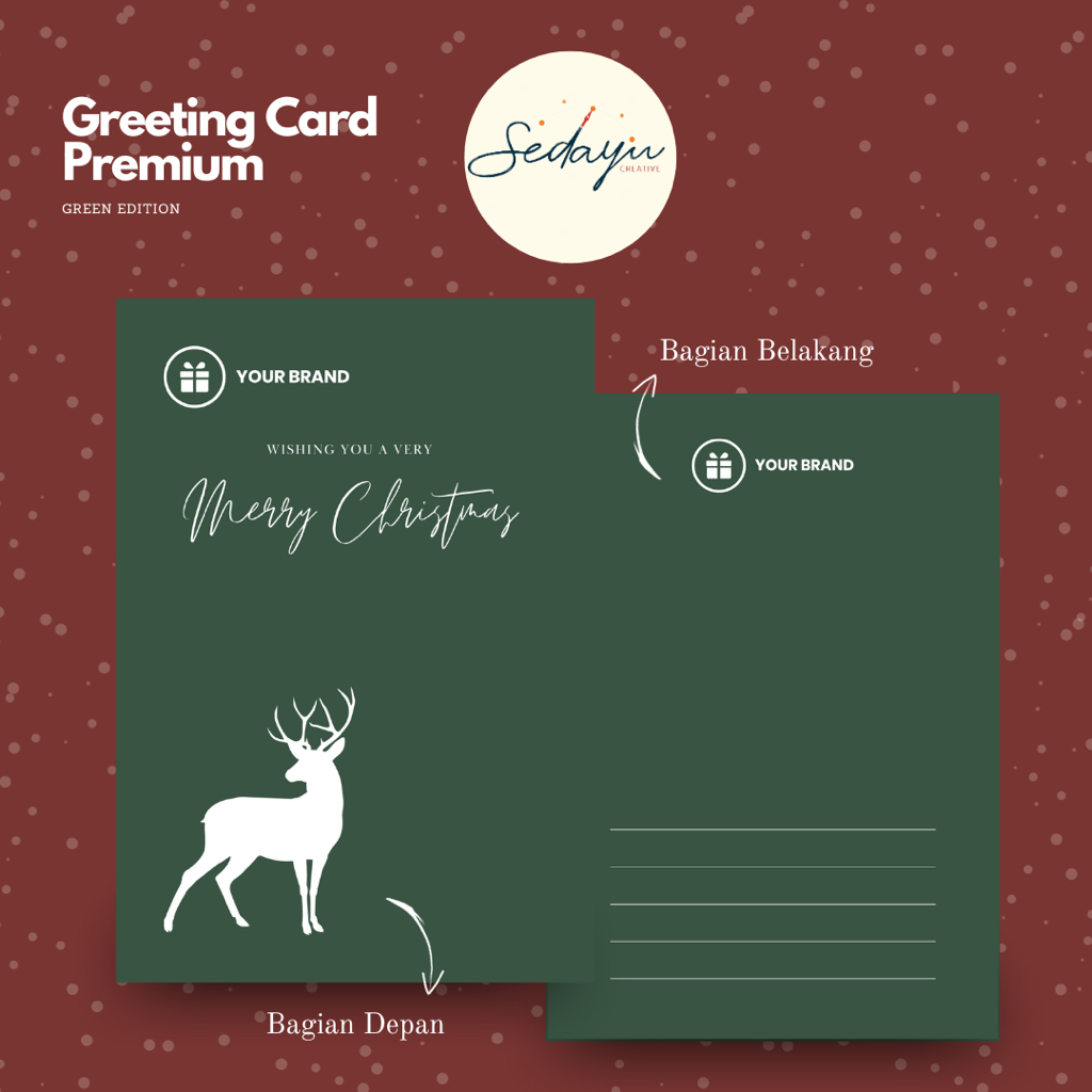 Greeting Card Premium Christmas | Kartu Ucapan Natal Greeting Card Premium Natal | Greeting Card Cor