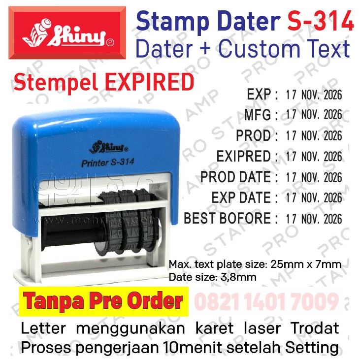 

Stempel Expired / EXP Shiny S 314