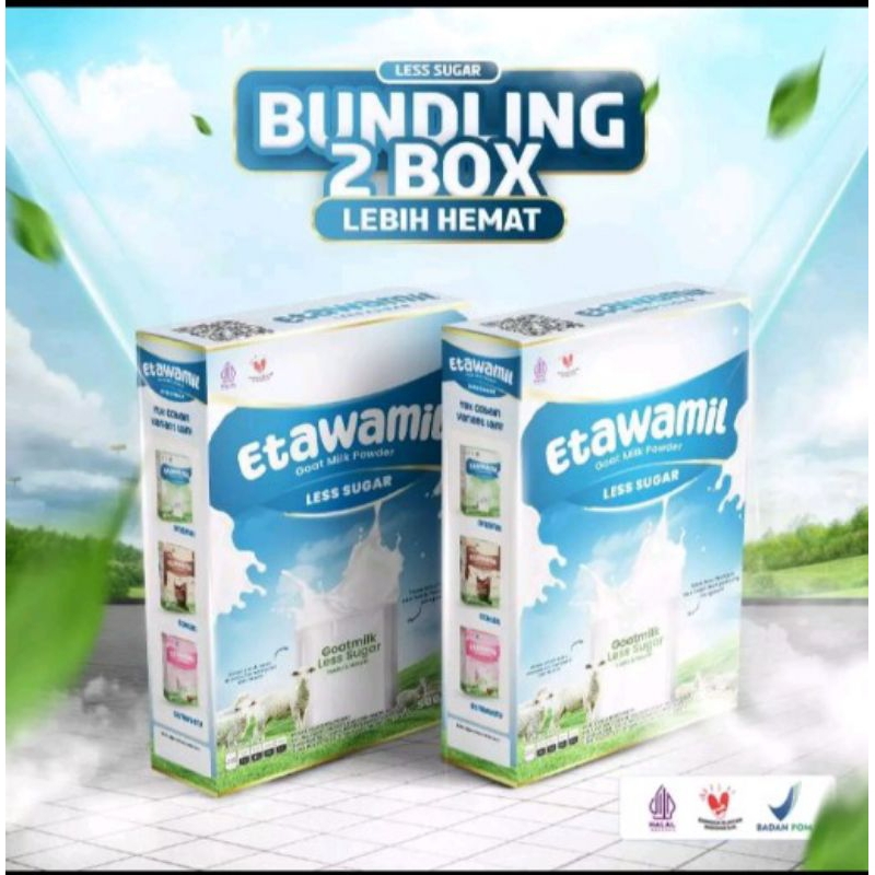 

susu ETAWAMIL NON SUGAR TANPA GULA susu kambing etawa bubuk ORIGINAL halal BPOM RI 1kg
