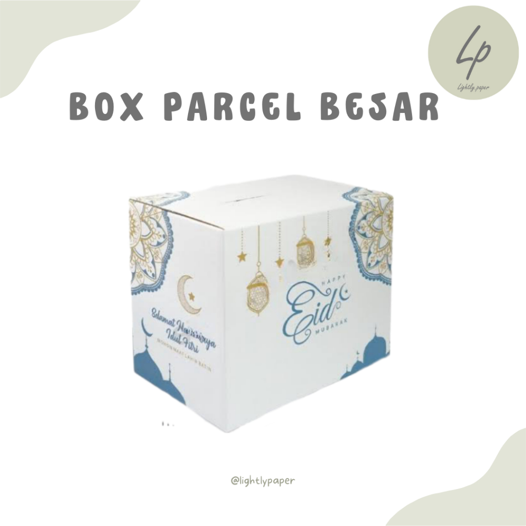 

box parcel 40 x 25 x 32 / kardus / kardus custom / box parcel / box parcel lebaran / kotak lebaran / box parcel jinjing / box parcel custom / box parcel idul fitri / box jinjing hampers / box hampers / box jinjing kardus