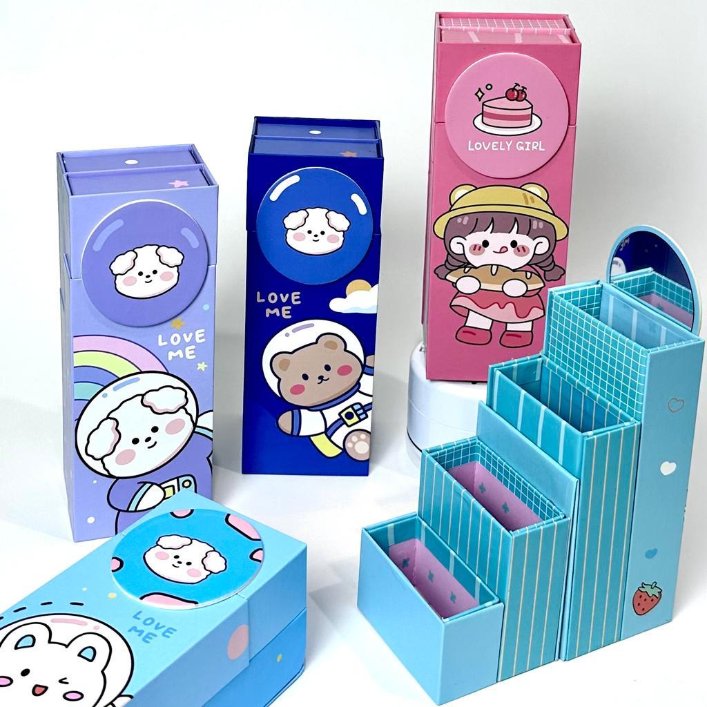 

Bos Kotak Pensil Karton Berdiri Tingkat/Tempat Pensil Anak Sekolah