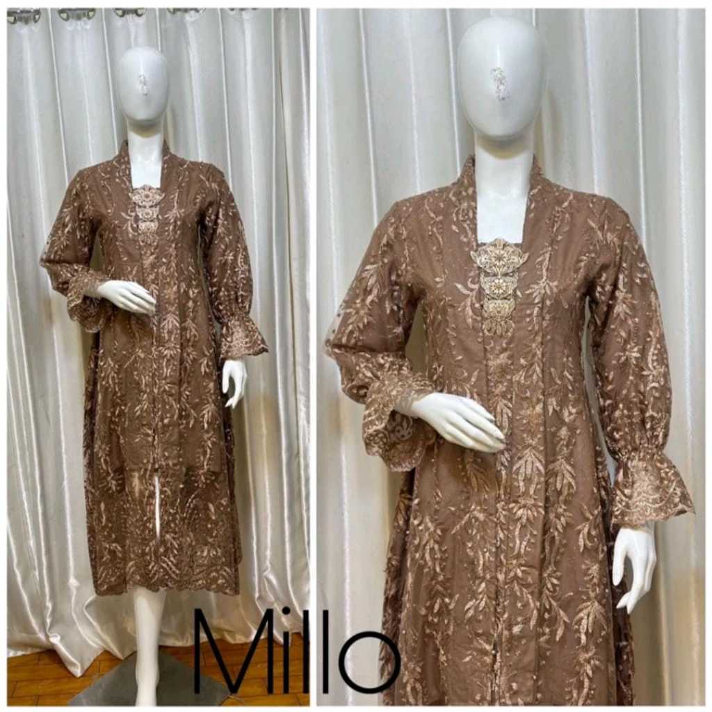 Realpict Floy Semi Gamis//Dress Pesta Dan Tunik Seragaman Pesta//Kebaya Modern Kekinian Khusus Outher