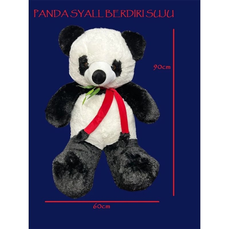 boneka panda syal super jumbo
