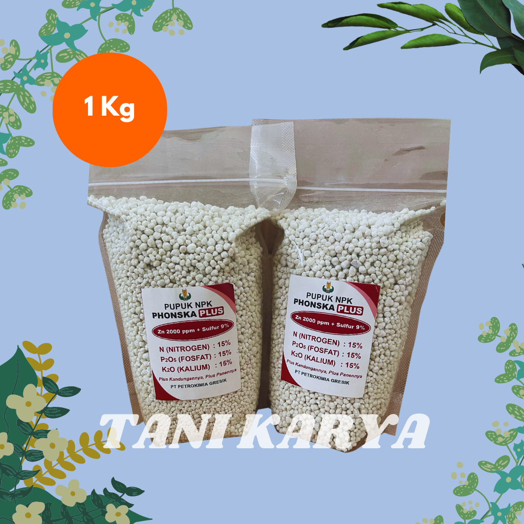 [TANIKARYA] Pupuk NPK PHONSKA Plus - Repack 1 Kg/Non Subsidi/Original Petrokimia Gresik