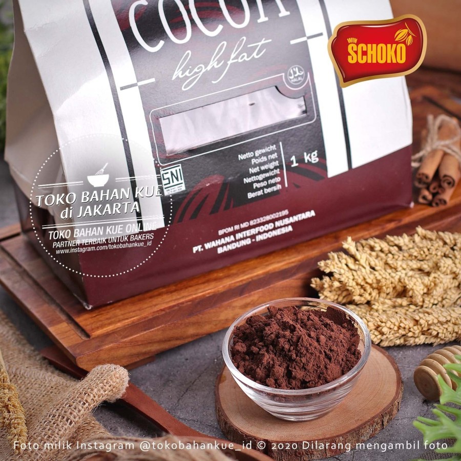 

Schoko - Pure Cocoa Powder BP 19/21 500gr High Fat Cokelat Bubuk Murni Kakao Coklat