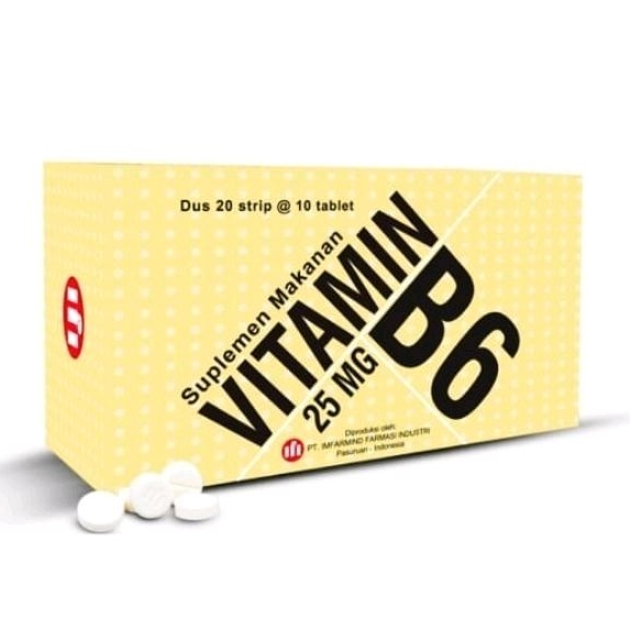 VITAMIN B6 25mg (200's /Dus) - IFI /IMFARMIND