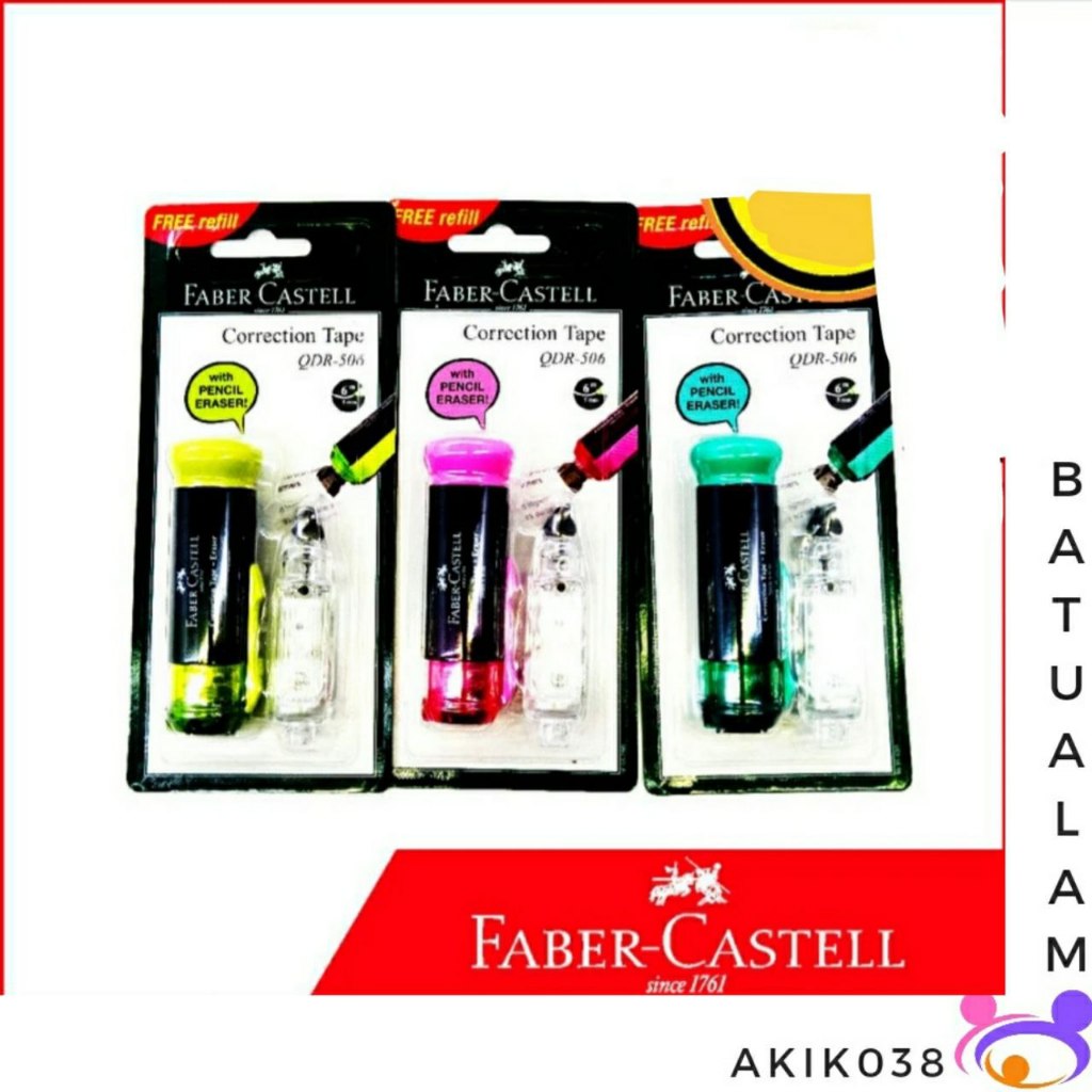

Correction Tape Faber Castell QDR - 506 - Pink