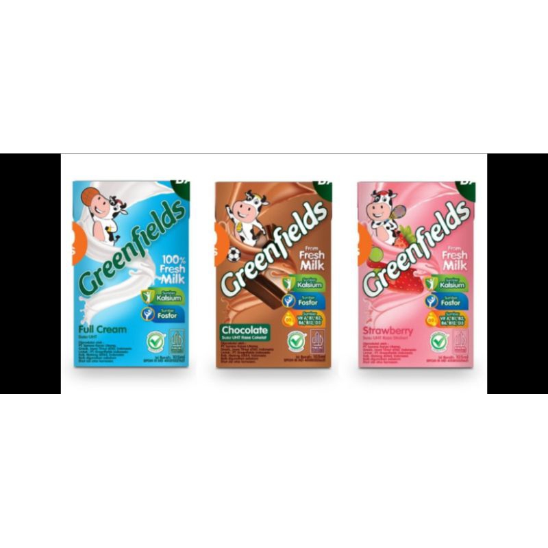 

SUSU UHT GREENFIELDS 105ML 1KARTON ISI 40 MURAH