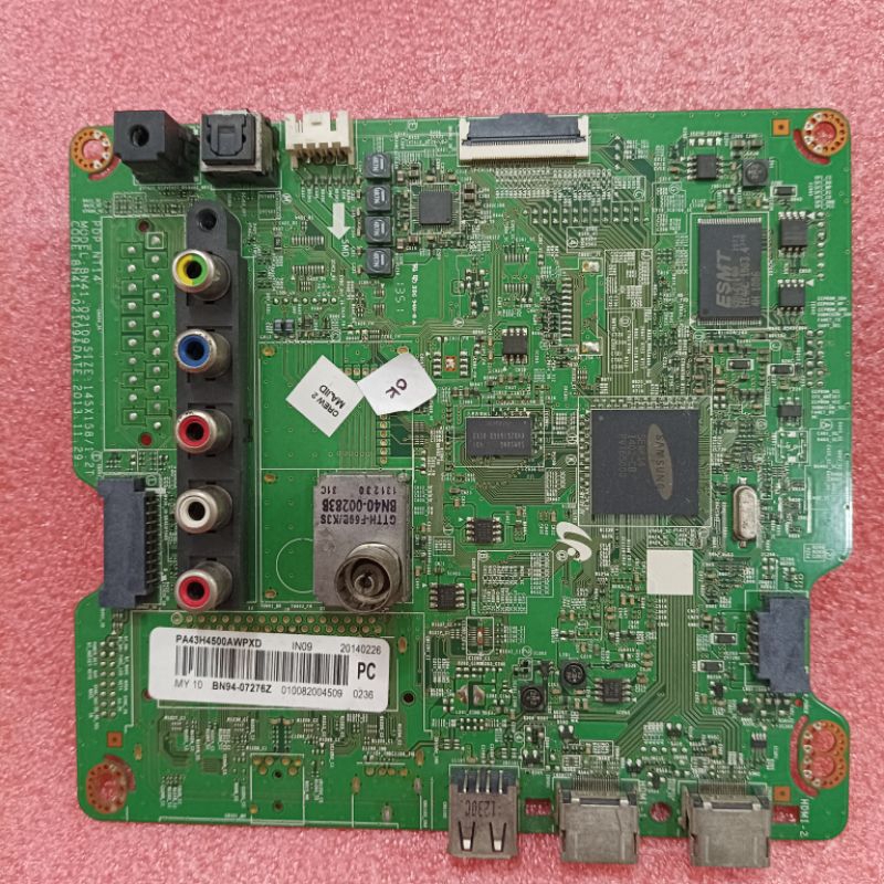SAMSUNG PA43H4500AAW SECOND - MB TV PLASMA SAMSUNG MAINBOARD MOTHERBOARD MENBOARD MOBO BOARD MODUL K