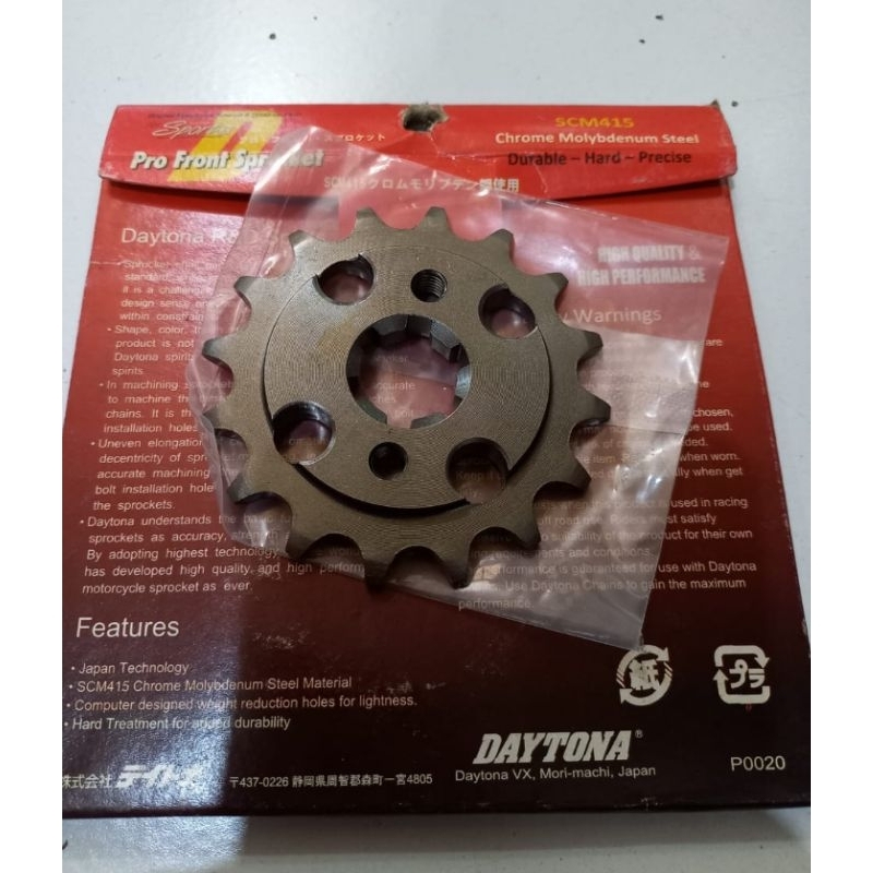 GEAR Depan NinjaR150 415 13-16T DAYTONA