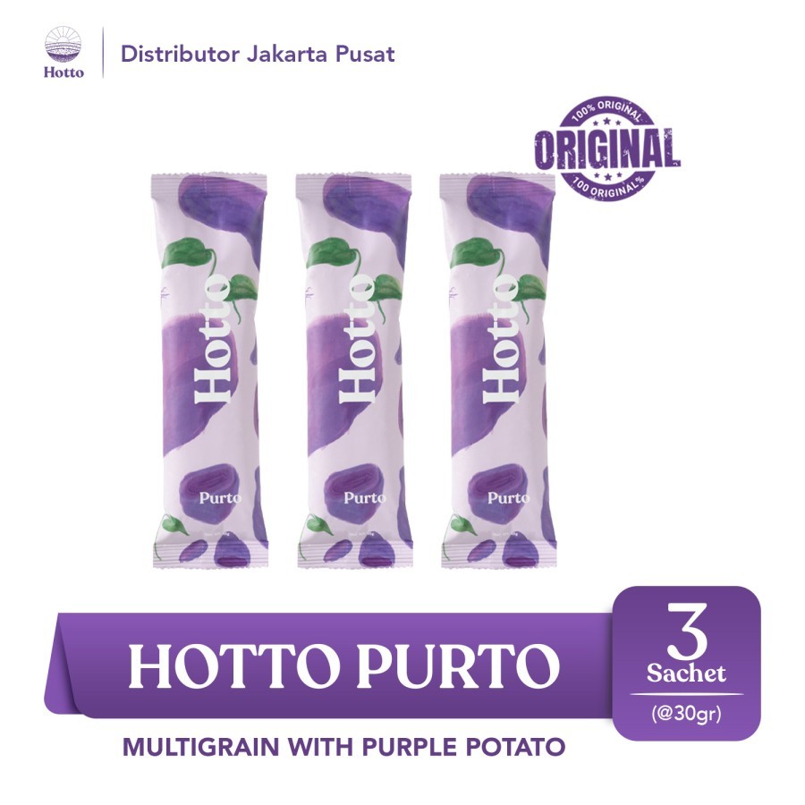 

Hotto Purto Superfood Multigrain dengan Ubi Ungu - 3 Sachet