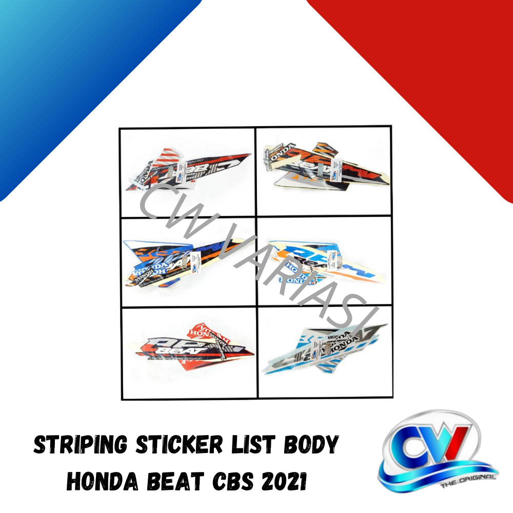 STRIPING STICKER LIST BODY BEAT CBS 2021