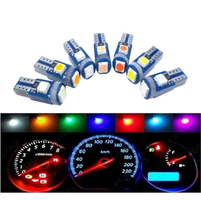 LAMPU SPEEDOMETER T5 3 MATA