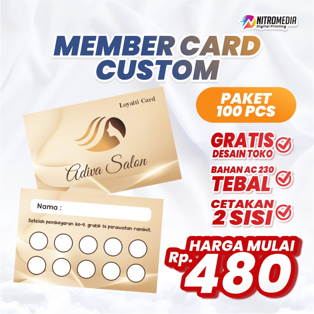

CETAK MEMBER CARD / CETAK LOYALITY CARD / MEMBERCARD STEMPEL / KARTU VOUCHER / KARTU MEMBER / KARTU STEMPEL / KARTU LOYAL / KARTU PELANGGAN / KARTU LANGGANAN CUSTOM / KARTU PROMOSI / KARTU DISKON