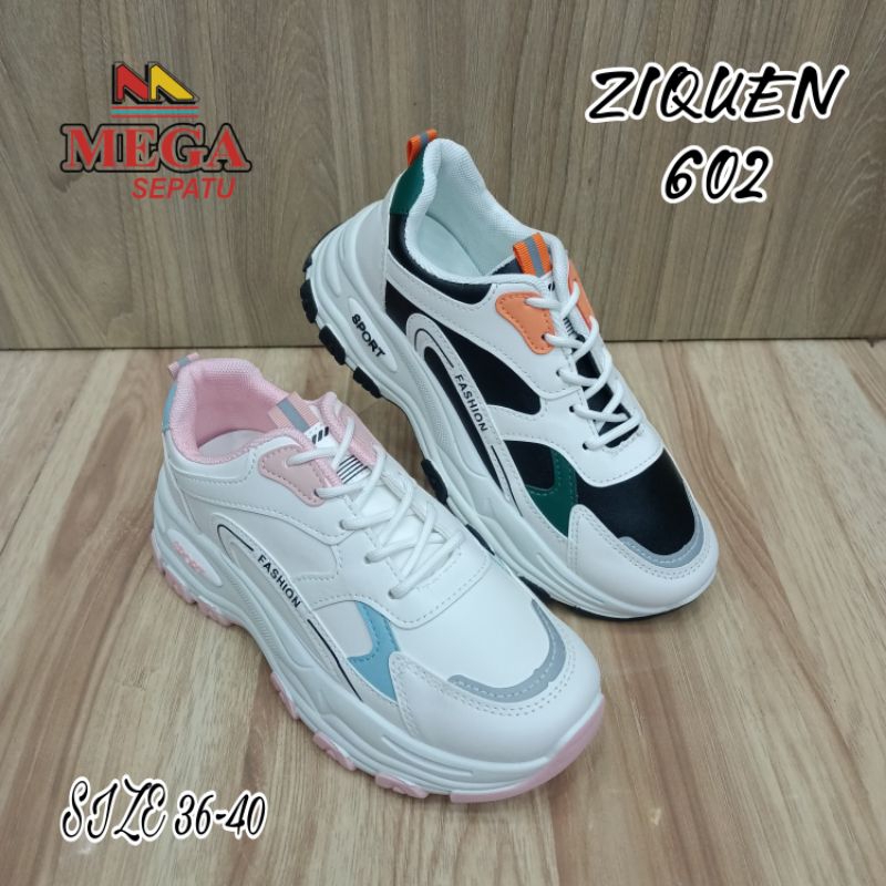 SEPATU SNEAKERS CEWEK MEREK ZIQUEN 602
