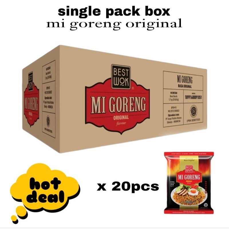 

Best Wok mi goreng original 1 dus isi 20pcs
