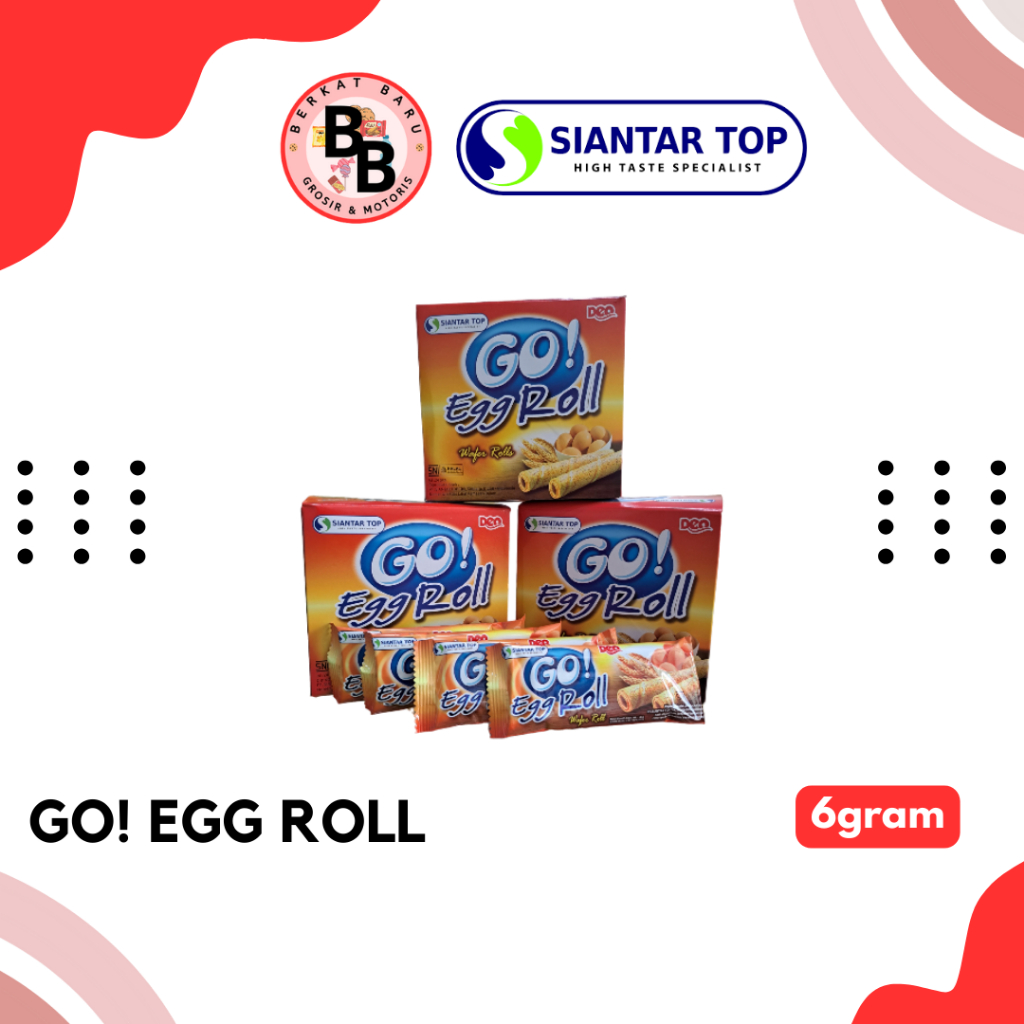 

[BB SNACK] GO! Egg Roll Sachet 6gram HARGA PER BOX