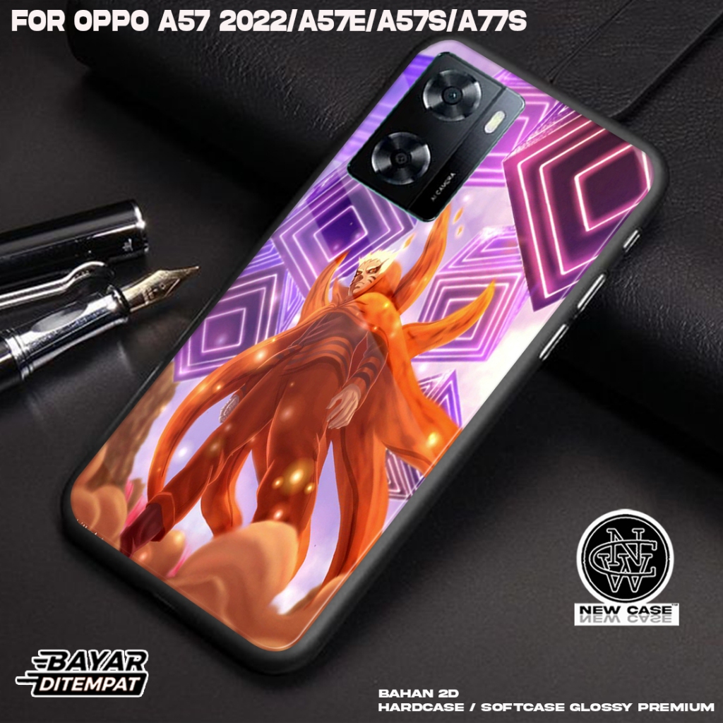 Case OPPO A57 2022 A57E A57S A77S - Casing Hp Terbaru 2023 Newcase [ BORUTO] Silikon Hp Mewah - Kesi
