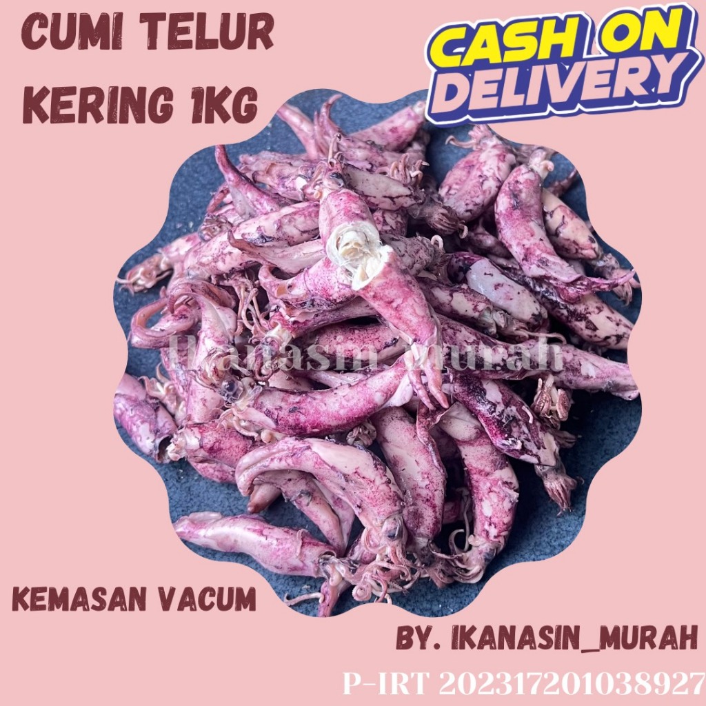 

PROMO CUMI TELUR KERING 1KG / CUMI ASIN MURAH / IKAN ASIN MURAH