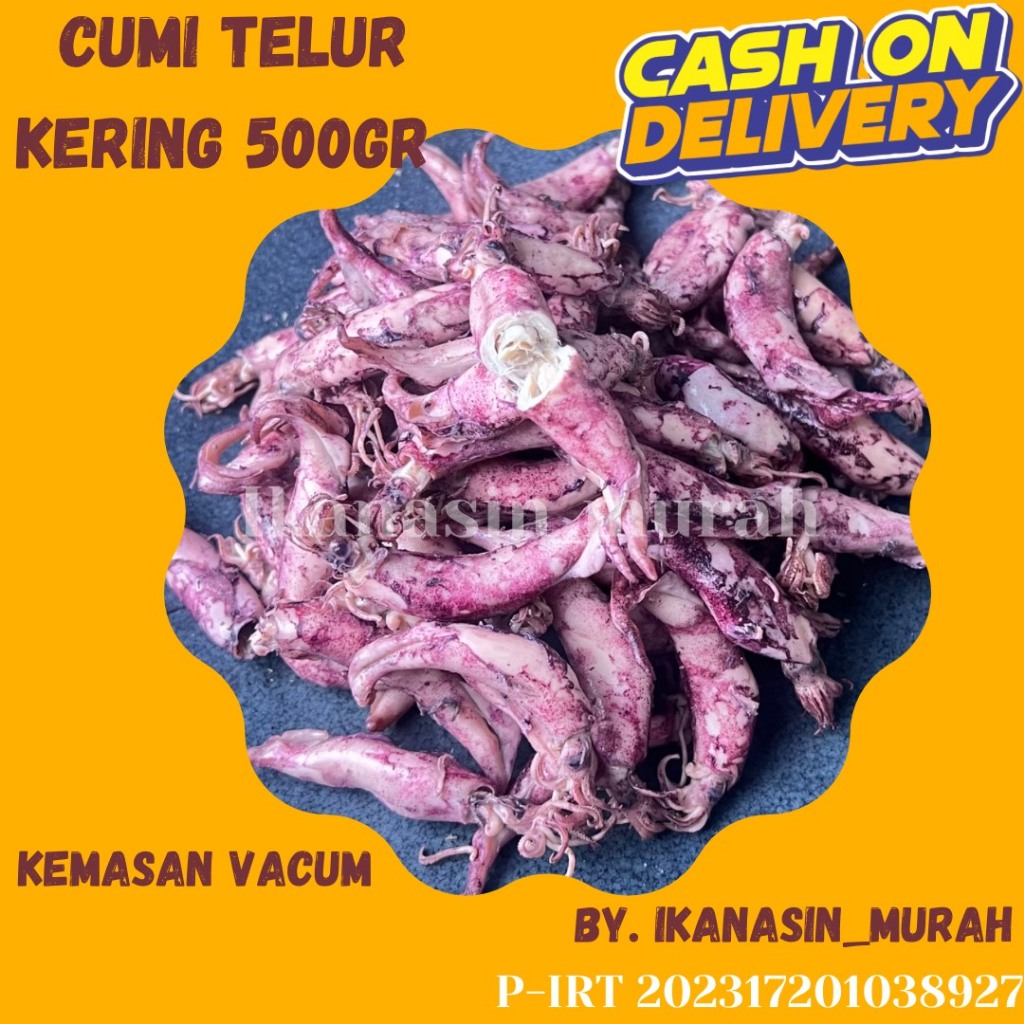 

CUMI TELUR KERING 500GR / IKAN ASIN MURAH BISA COD