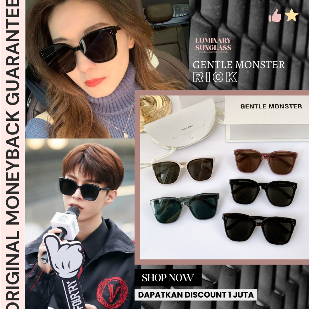 [ORIGINAL] GM Rick Sunglasses / Kacamata Hitam / Kacamata Minus / Glasses Branded