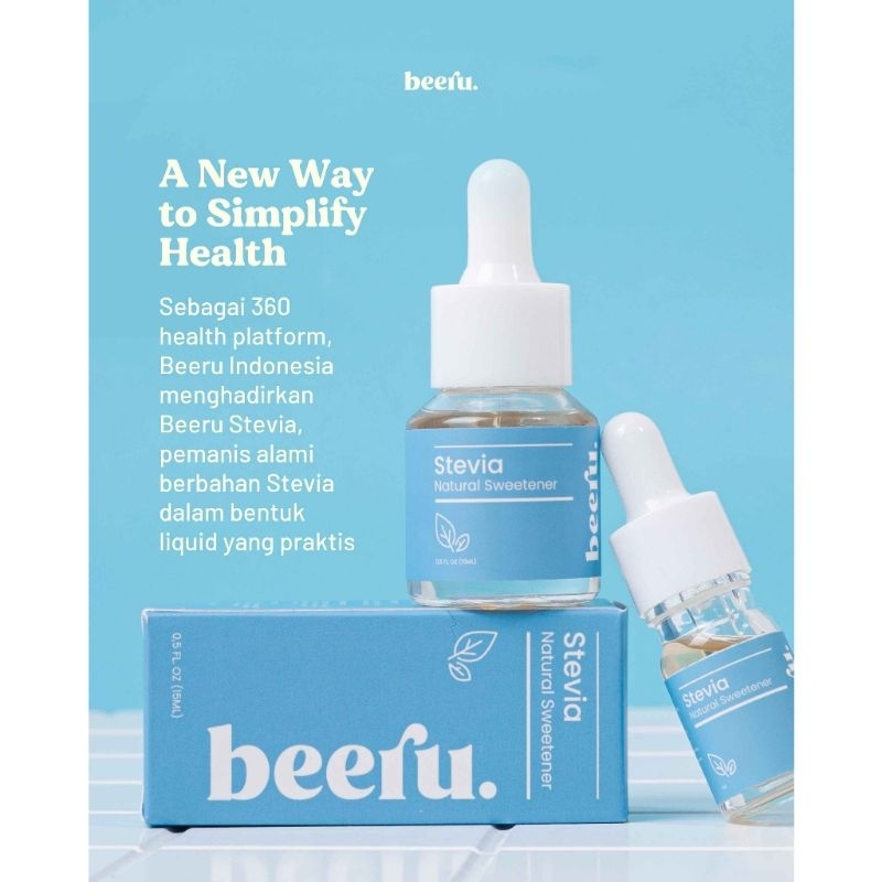 

Beeru Stevia Natural Sweetener - 15ml - Gula Diet Nol Kalori