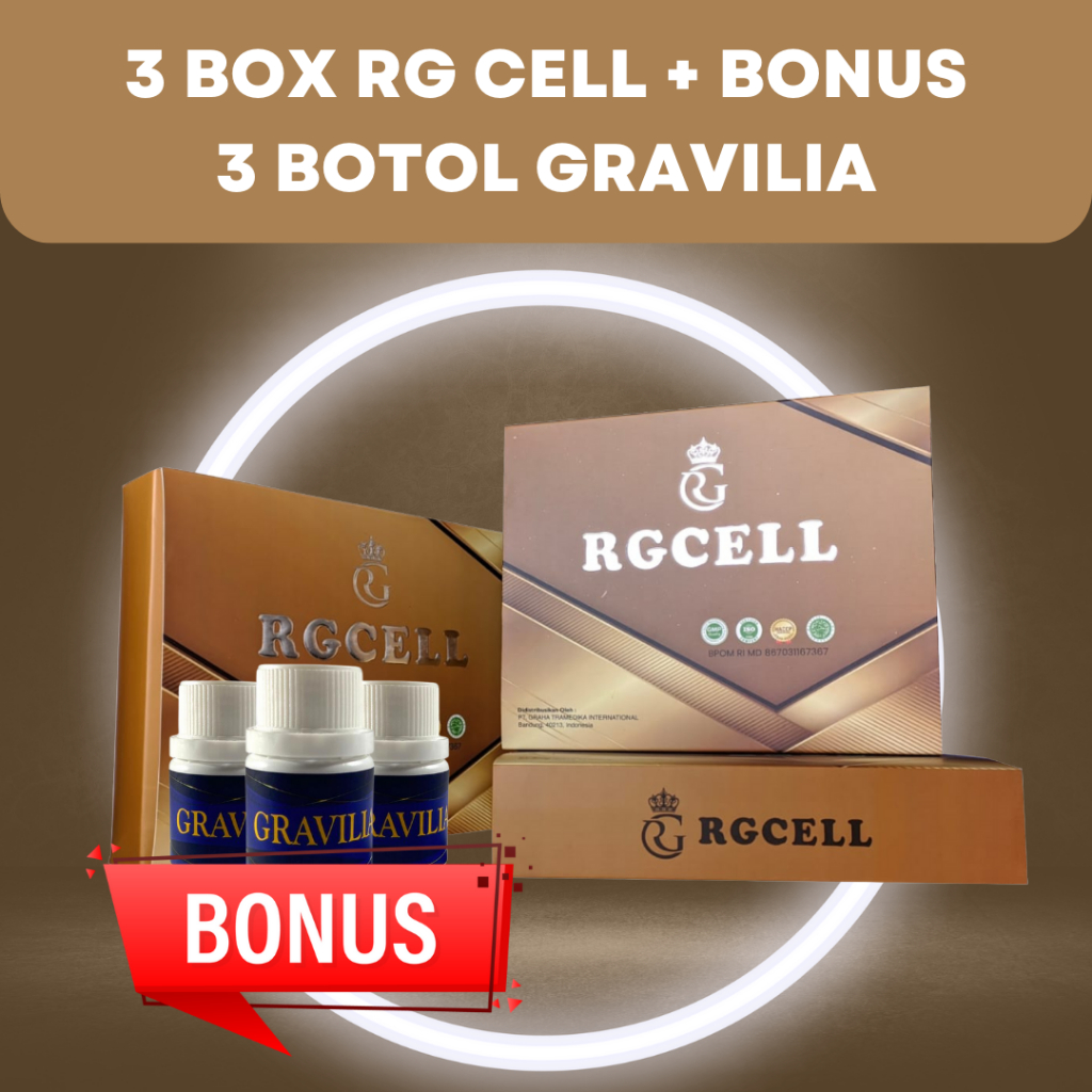 RG CELL Paket 3 Box 100% Peptide Murni Dijamin Oroginal  Suplemen Kesehatan Solusi Diabetes, Kanker 