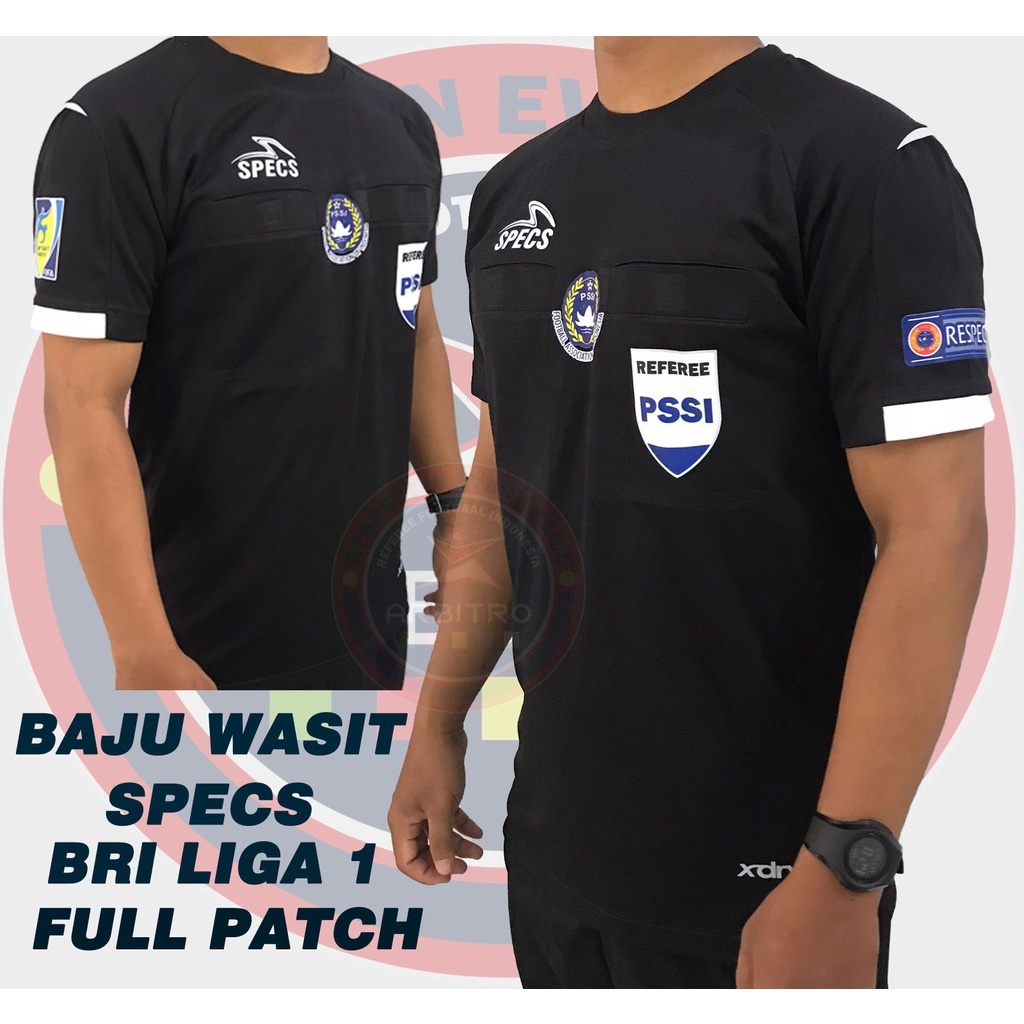 baju wasit specs 2020 full logo (pssi-fair play-respec-referee pssi