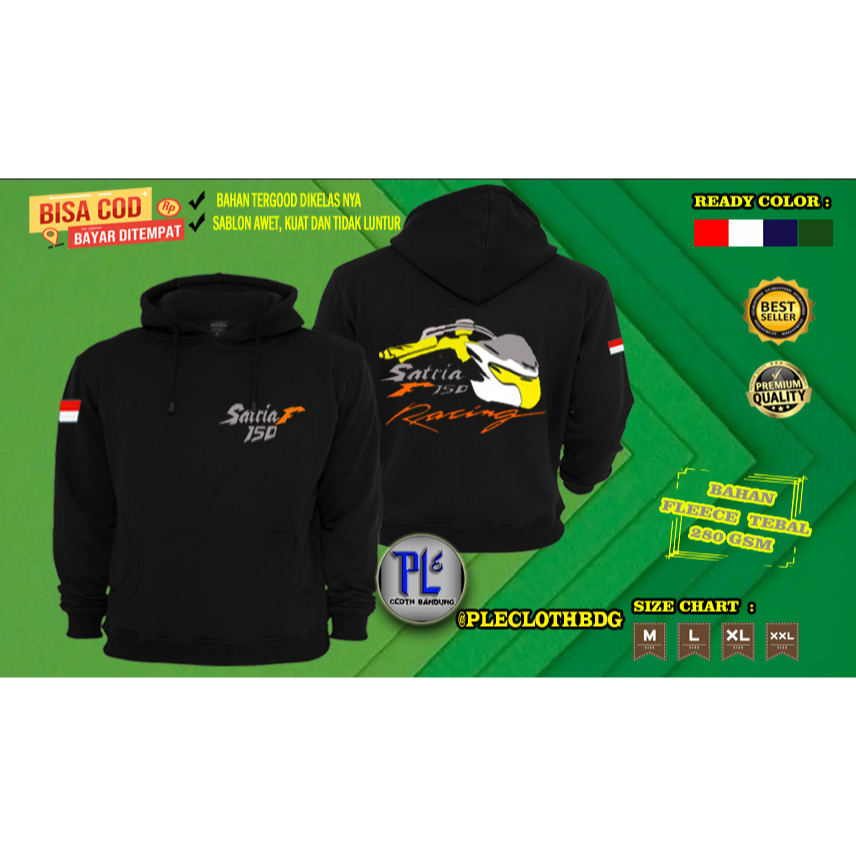JAKET PRIA WANITA JAKET MOTOR SUZUKI SATRIA FU 150 JAKET BAGUS SWEATER SATRIA F 150 SUZUKLI  JAKET M