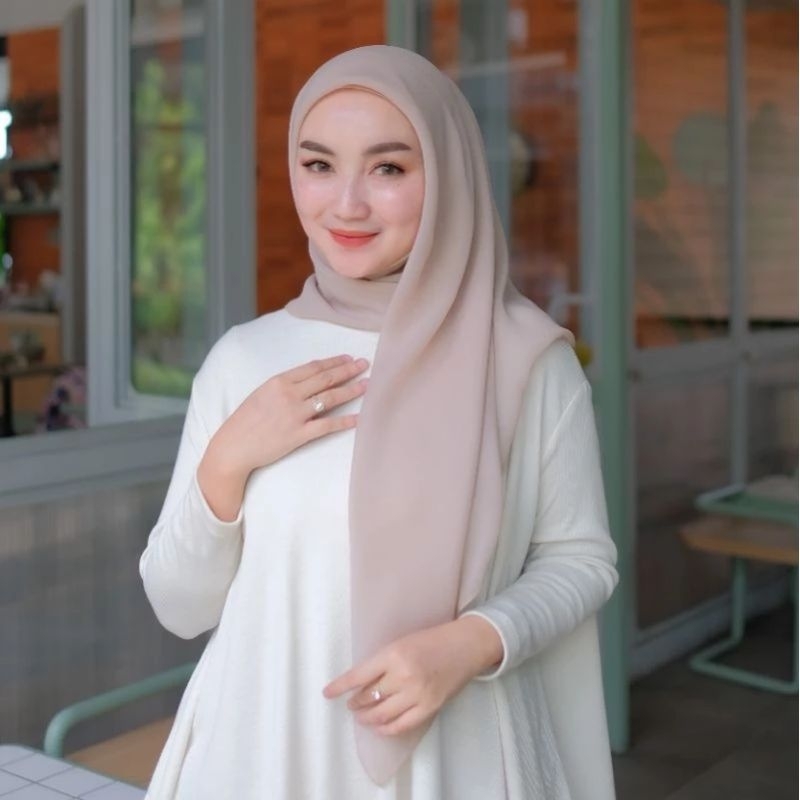 Jilbab segi empat paket kodian hijab katun hijab bella square