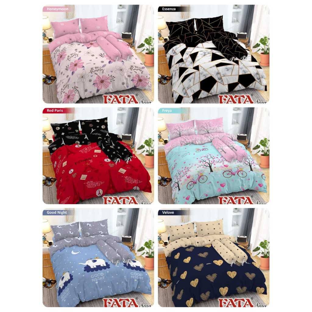 GROSIR BEDCOVER TANPA SPREI FATA KING SIZE