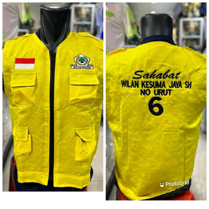 Rompi partai golkar#rompi caleg golkar