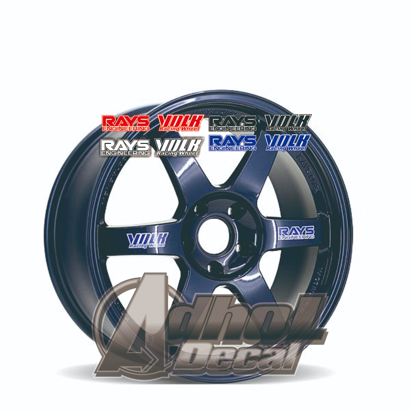 Sticker Stiker volk racing sticker Rays Engineering | sticker velg mobil 1 set | Sticker Stiker Velg