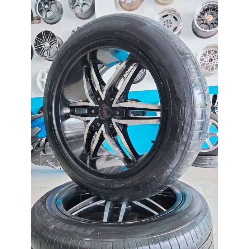 velg ring 20 4 pcs bonus ban 4 pcs cocok Fortuner Pajero DLL