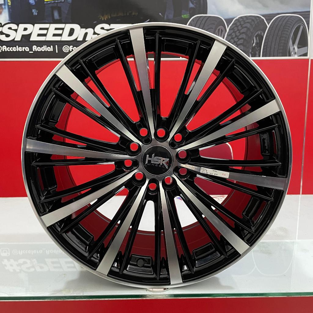 Velg hsr ring 17 lebar 75 et 42 hitam polish sienta/ertiga/new xenia